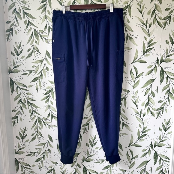 Women’s Jaanuu Jogger Scrub Pants. Navy Blue. XLT. - Picture 1 of 8